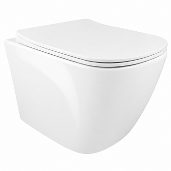 CS75UQ-TK(OK)-M Унитаз подвесн 510*360*360мм, торнадо 3.0 ультратихий, крышка 2 кнопки